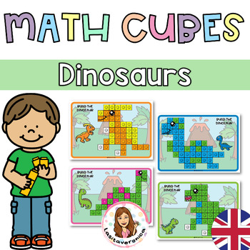 Preview of Dinosaurs Snap cubes. Math link. Fine Motor.