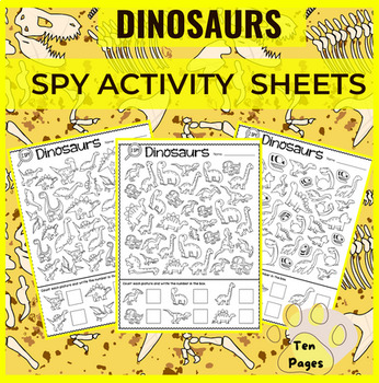 Preview of Dinosaurs Spy Activity Sheets