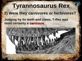 Dinosaurs: TYRANNOSAURUS REX (T-REX) - Ten facts in a dyna