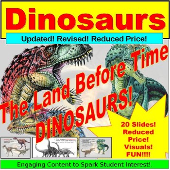 Preview of Dinosaurs, Teaching Lesson PowerPoint