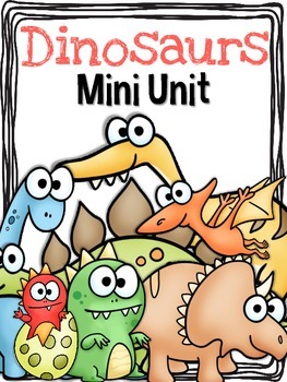 Preview of Dinosaurs Thematic Literacy & Math