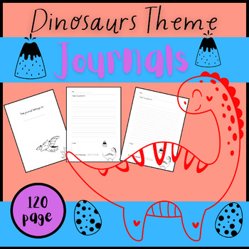 Preview of Dinosaurs Theme Journals: Fun Writing Activities Dino