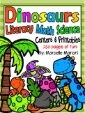 Dinosaurs Theme Pack:Center games, Literacy, Math, Science