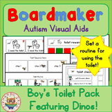 Dinosaurs Toilet Visual Pack (boy) - Boardmaker Visual Aid