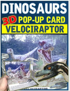 Preview of Dinosaurs: Velociraptor Pop-up Card