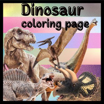 Preview of Dinosaurs coloring page - Art