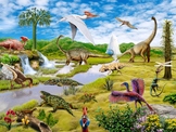 Dinosaurs diplodocus, triceratops, tyrannosaurus rex, velo