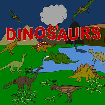 Preview of Dinosaurs topic pack