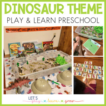 Preview of Dinosaur Preschool Plans and Printables