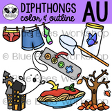 Diphthong AU Clip Art