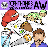 Diphthong AW Clip Art
