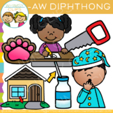 Diphthong Clip Art - AW Words