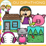 Diphthong Clip Art: OU Word Family Clip Art
