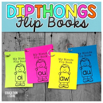 Diphthong Flip Books by Education to the Core