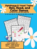 Diphthong & Long Vowel Teams Roll & Read Game Printable Ph