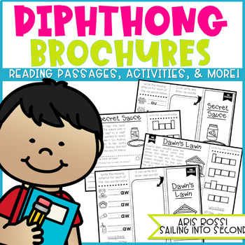 Preview of Diphthong Reading Comprehension Passages