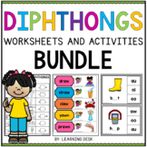 Diphthong Worksheets and Center Activities (au, aw, oi, oy