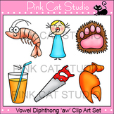Diphthong "aw" Phonics Clip Art Set - Commercial Use Okay