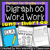 Digraph OO Word Work Packets! Long and Short OO Printables!
