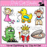 Diphthong "oy" Phonics Clip Art Set - Commercial Use Okay