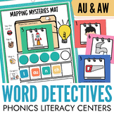 Diphthongs AU AW Science of Reading Literacy Centers and D