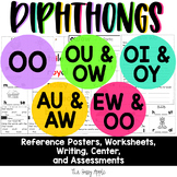 Diphthongs Activities: Worksheets, Centers, Reading Passag