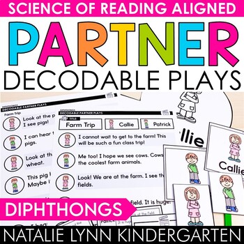 Preview of Diphthongs Decodable Partner Plays Science of Reading SOR Aligned