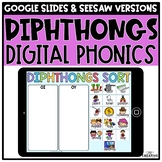 Diphthongs Digital Phonics Activities for Distance Learning