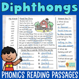 Diphthongs Decodable Readers with Comprehension Questions 