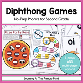 Diphthongs Games: Second Grade No-Prep Phonics | SOR aligned