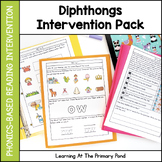 Diphthongs Intervention Pack | No-Prep, Phonics-Based