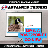 Diphthongs oo & ew PowerPoint Slides | 1st & 2nd Grade | S