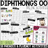 Diphthongs OO Sound Worksheets, Activities & Games 1st Gra