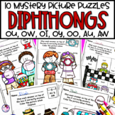 Diphthongs - Vowel Teams - OU OW OI OY AU AW OO - Phonics 