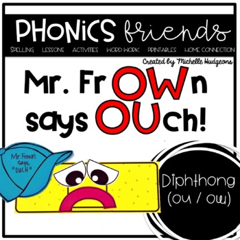 Preview of Diphthongs OU OW Phonics Friends