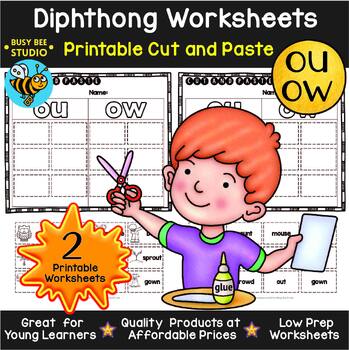 ou and ow worksheets teaching resources teachers pay teachers