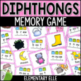 Diphthongs Word Mapping Memory Game | Phonics Center Task Cards