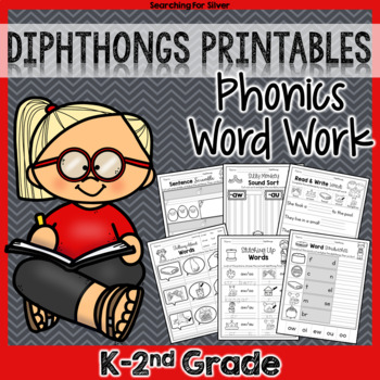 Preview of Diphthongs Phonics Word Work NO-PREP!!