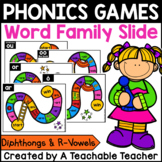 Diphthongs & R-Controlled Vowel Word Families Slide