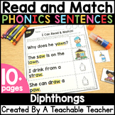 Diphthongs: Read & Match Sentences with Diphthongs