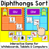 Vowel Diphthongs Game for In-Class & Distance Learning - S