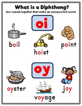 Diphthongs oi and oy Vowel Teams by Teaching Simply | TpT