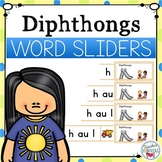 Diphthongs Segmenting and Blending Cards - Word Sliders