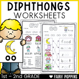 Diphthongs Worksheets | Phonics Workbook AU, AW, OI, OO, O