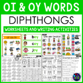 Diphthongs Worksheets and Center Activities: OI and OY Words