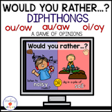 Diphthongs Would You Rather? Phonics Game| Printable & Digital 