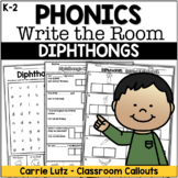 Diphthongs Write the Room - First Grade Phonics Practice