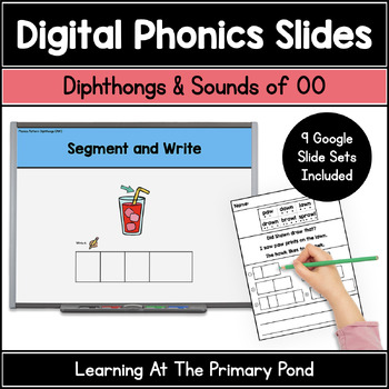 Preview of Diphthongs and OO Phonics Slides | Google Slides Phonics Digital Resources