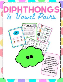 Preview of Diphthongs and Vowel Pairs Full OA Pack