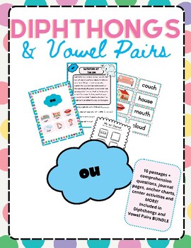 Preview of Diphthongs and Vowel Pairs Full OU Pack